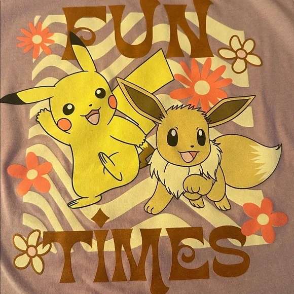 Pokemon light purple Cotton Tee - 2 shirts - Picture 4 of 4